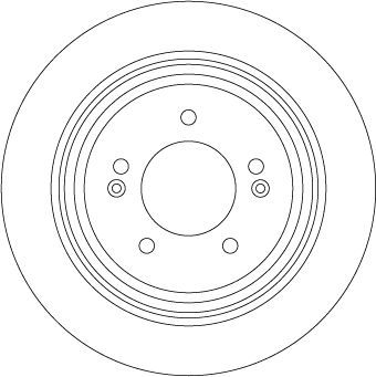 Тормозной диск TRW для Kia Optima IV 2015-2026. Артикул DF6573