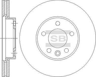 Тормозной диск Sangsin Hi-Q. Артикул SD5703