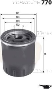 Масляный фильтр Lucas для Fiat Punto III Punto Evo 2009-2012. Артикул LFOS142