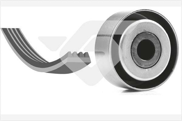 Приводной ремень поликлиновой с роликами (комплект) Hutchinson. Артикул KHV 186