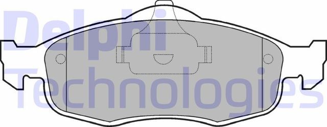 Тормозные колодки Delphi (Low-Metallic). Артикул LP782