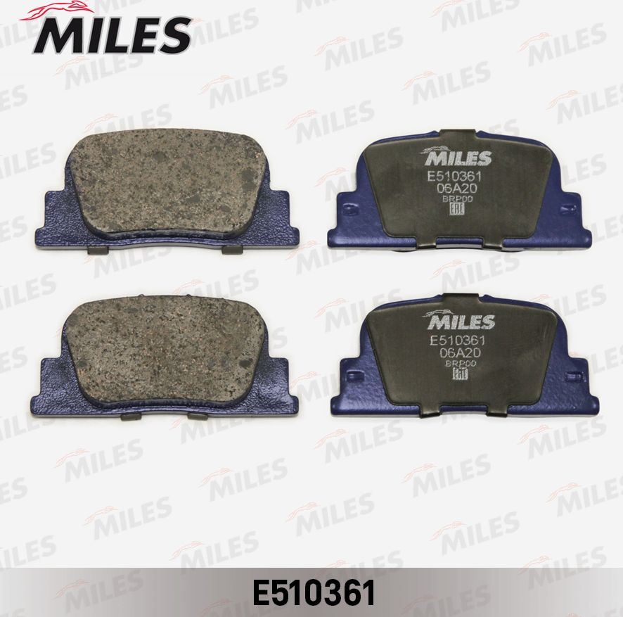 Тормозные колодки Miles (Керамика). Артикул E510361