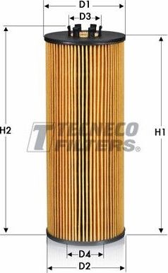 Масляный фильтр  Tecneco Filters для Audi S4 II (B6) 2003-2004. Артикул OL0835/1E
