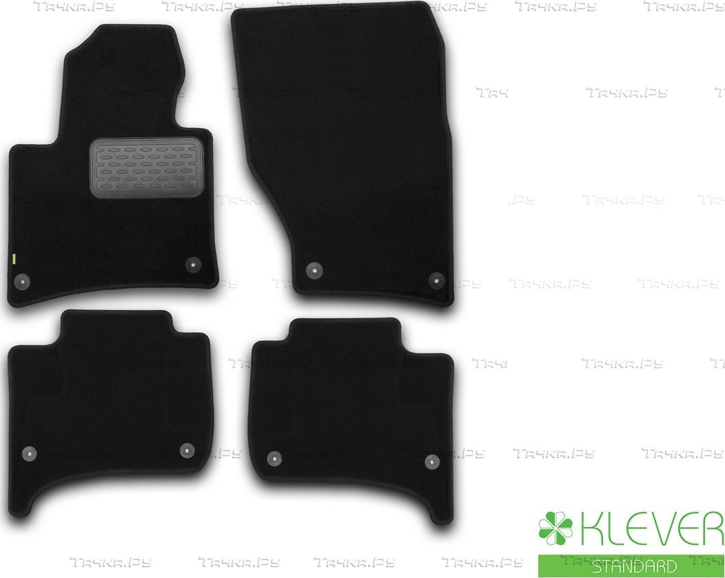 Коврики Klever Standard для салона Volkswagen Touareg II внедорожник 2010-2018. Артикул KVR02513601210kh