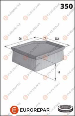 Воздушный фильтр Eurorepar. Артикул 1667447380