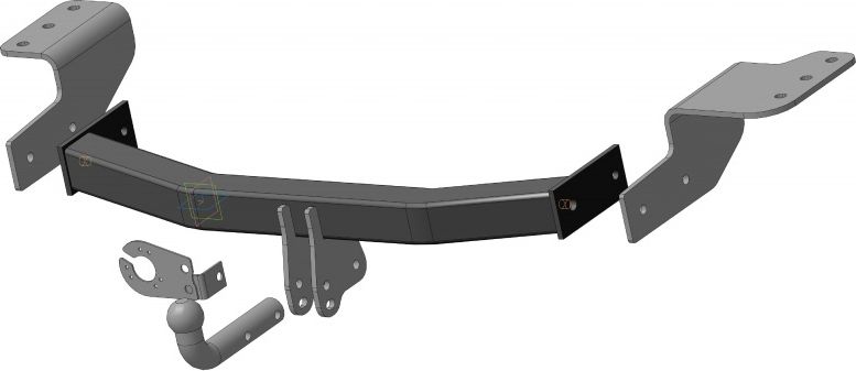 Фаркоп Трейлер для Toyota Fortuner II (кроме модификации с функцией свободные руки) 2017-2026. Артикул 7870