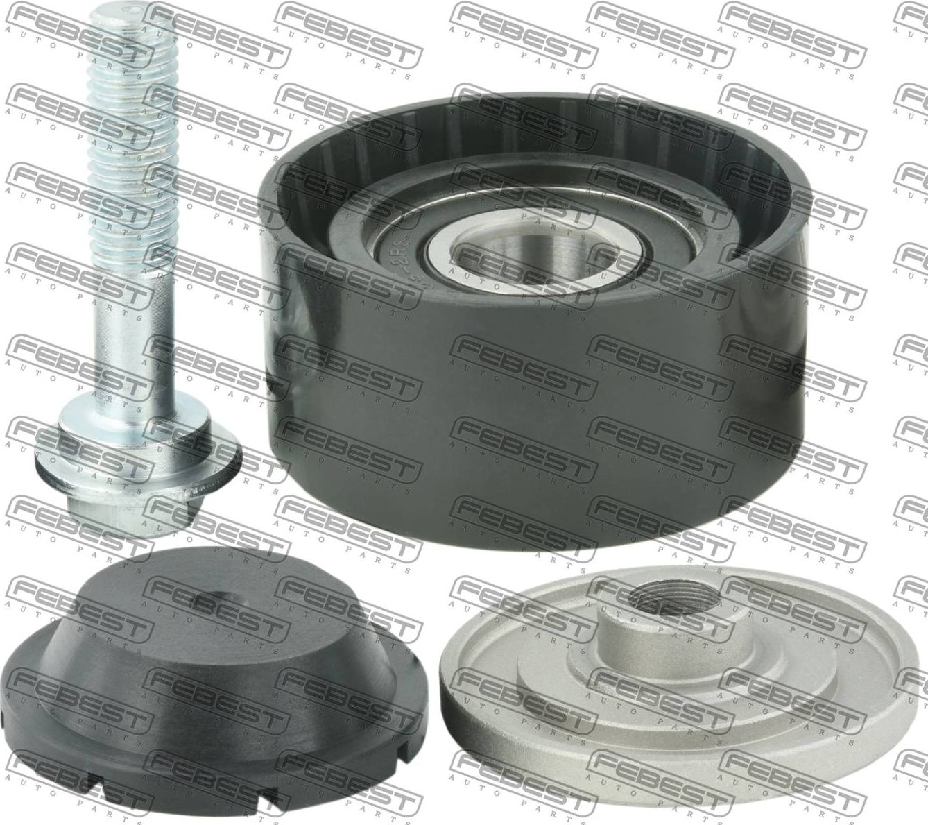 Направляющий (ведущий) ролик приводного поликлинового ремня Febest. Артикул 2388-7L6