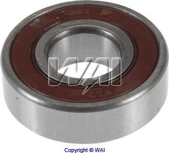 Подшипник генератора (20x47x14) WAI. Артикул 6-204-4W