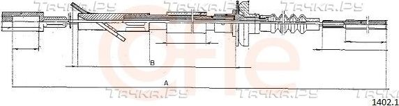 Трос сцепления Cofle. Артикул 1402.1