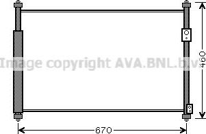 Радиатор кондиционера (конденсатор) AVA (алюминий). Артикул SZ5108D