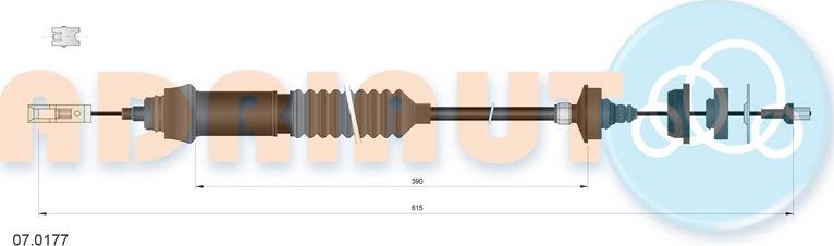 Трос сцепления Adriauto. Артикул 07.0177