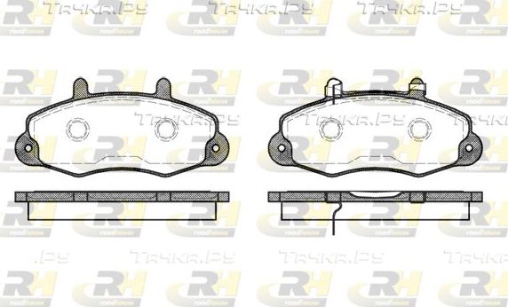 Тормозные колодки RoadHouse передние для Ford Transit IV 1985-1994. Артикул 2391.02