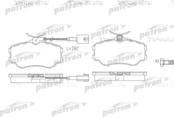 Тормозные колодки Patron. Артикул PBP595