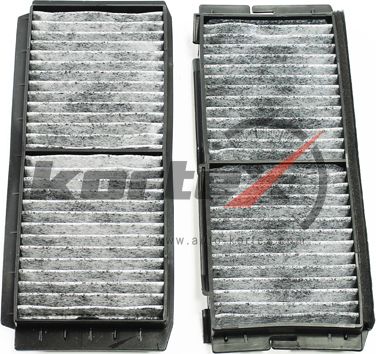 Фильтр салона MAZDA 3 09- угольный (к-т 2шт) (Kortex). Артикул KC0054S