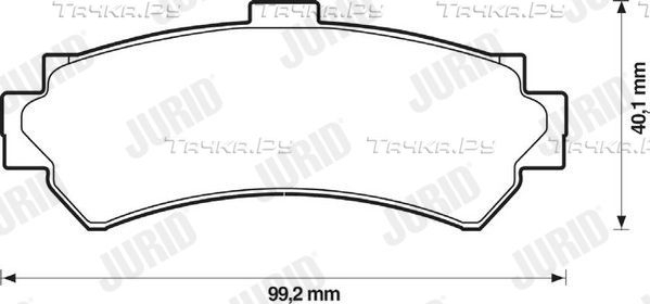 Тормозные колодки Jurid. Артикул 572398J