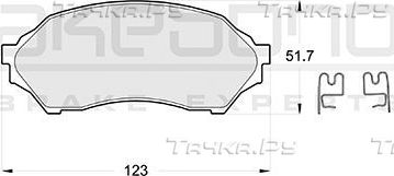 Тормозные колодки Akebono Standard передние для Mazda 323 VI (BJ) 1998-2004. Артикул AN-602K
