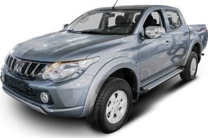 Пороги алюминиевые Rival Bmw-Style круг для Mitsubishi L200 IV 2006-2015. Артикул D193AL.4003.1
