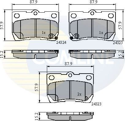 Тормозные колодки Comline Comline. Артикул CBP31729