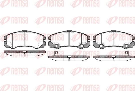 Тормозные колодки Remsa передние для Opel Frontera B 1998-2004. Артикул 0425.32