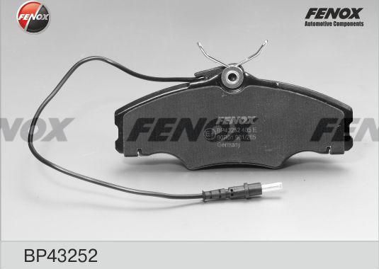 Тормозные колодки Fenox. Артикул BP43252
