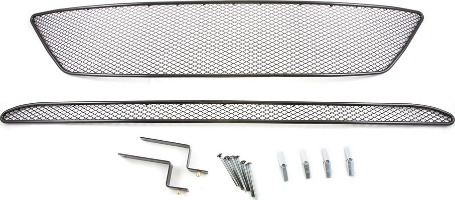 Сетка Arbori на решётку бампера, черная 15 мм для Hyundai ix35 2010-2013. Артикул 01-250310-15B