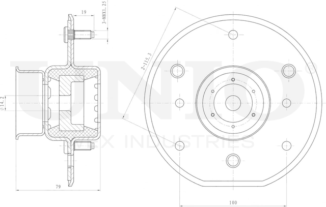 Опора амортизационной стойки (Unio). Артикул RMP-13061