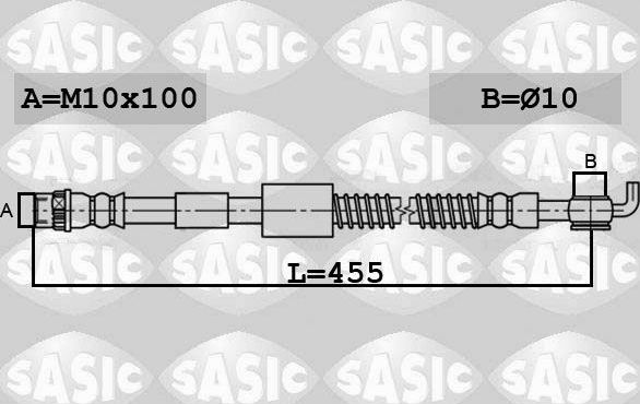 Тормозной шланг Sasic. Артикул 6600067