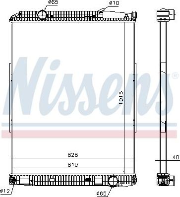 Радиатор охлаждения двигателя Nissens. Артикул 671690