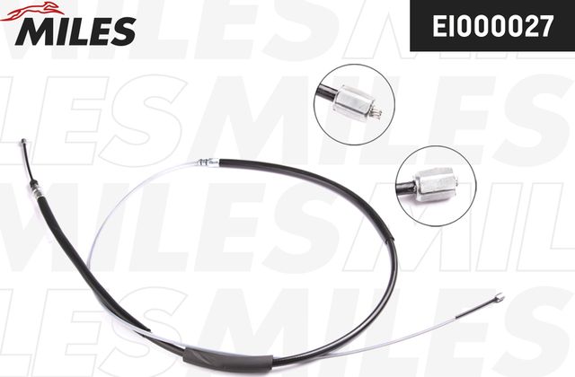 Трос ручника (тросик ручного тормоза) Miles. Артикул EI000027