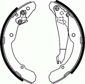 Тормозные колодки (стояночная тормозная система) SCT-Germany. Артикул SS 545