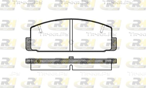 Тормозные колодки RoadHouse задние для Mazda 6 I (GG) 2002-2008. Артикул 2179.20