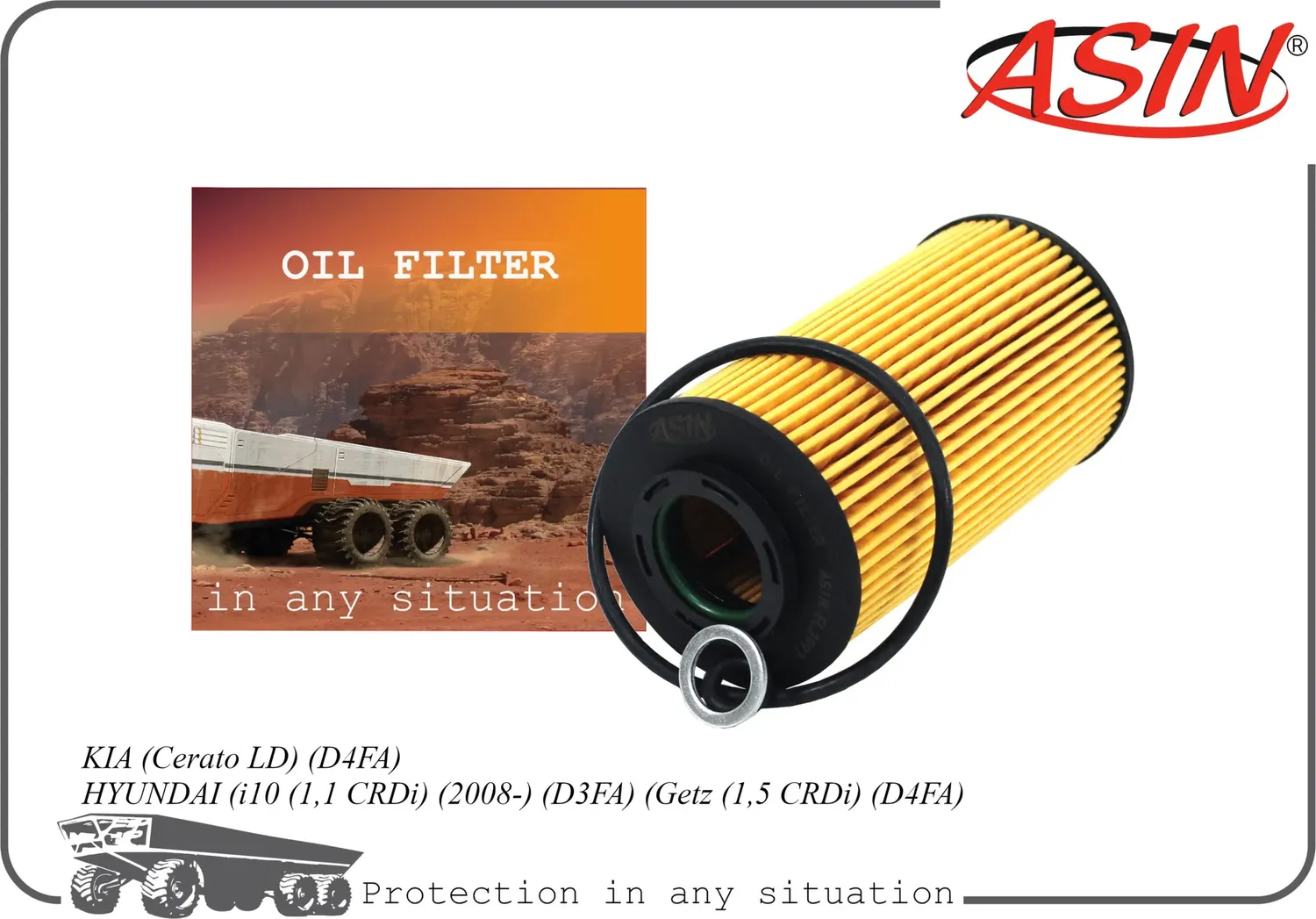 Масляный фильтр ASIN Asin. Артикул ASINFL2997