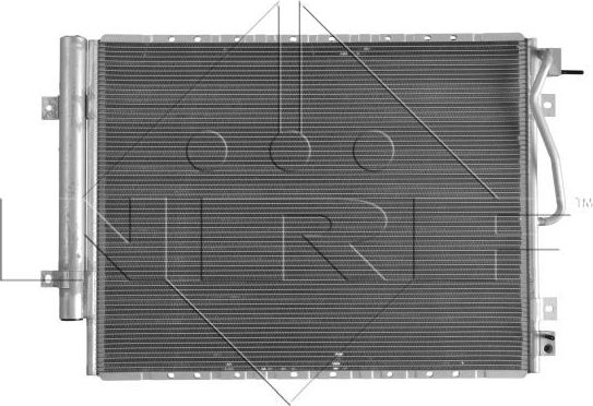Радиатор кондиционера (конденсатор) NRF (алюминий). Артикул 35979
