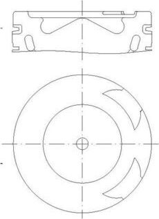Поршень Mahle для Mercedes-Benz Actros MP4 2011-2019. Артикул 001 PI 00186 000