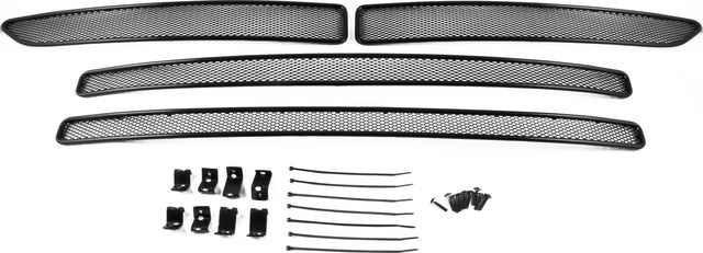 Сетка Arbori на решётку бампера, черная 10 мм для автомобилей с камерой для TOYOTA RAV4 IV 2015-2019. Артикул 01-521715-101