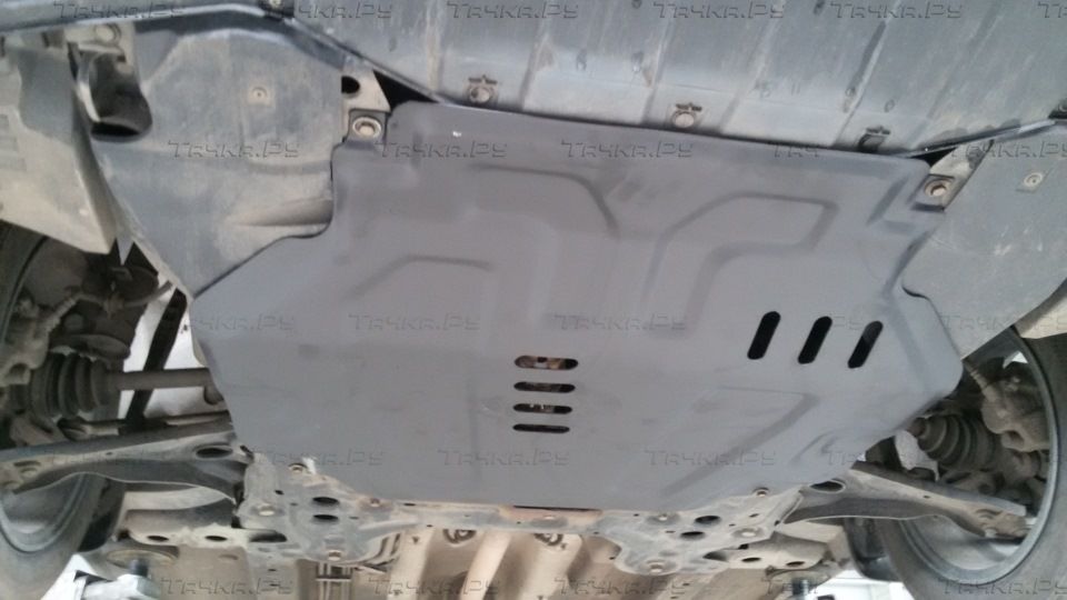Защита алюминиевая Alfeco для картера и КПП Chevrolet Cobalt 2012-2026. Артикул ALF.03.18 AL4