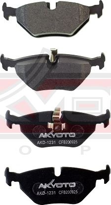 Тормозные колодки Akyoto Packing AKYOTO. Артикул AKD-1231