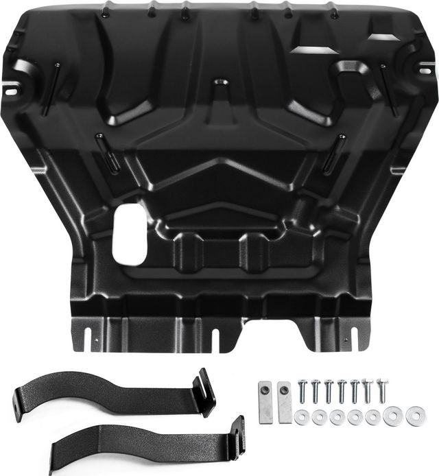 Защита AutoMax для картера и КПП Skoda Octavia A7 (без Webasto) 2013-2017 / A7 рестайлинг 2017-2020. Артикул AM.5111.2