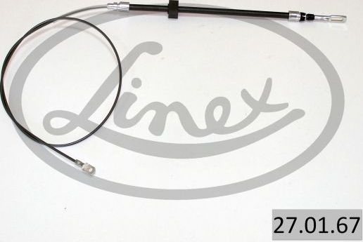 Трос ручника (тросик ручного тормоза) Linex. Артикул 27.01.67
