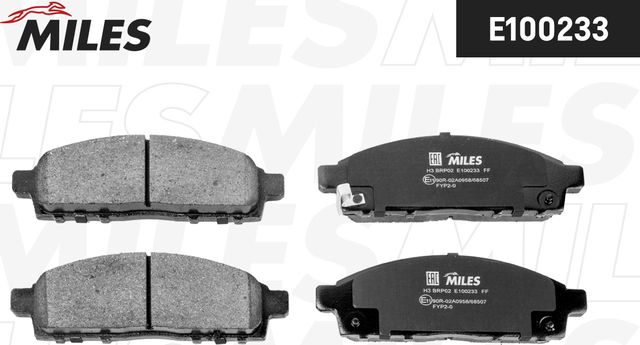 Тормозные колодки Miles (Semi-Metallic). Артикул E100233