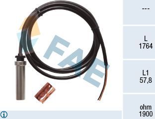 Датчик ABS FAE. Артикул 78399