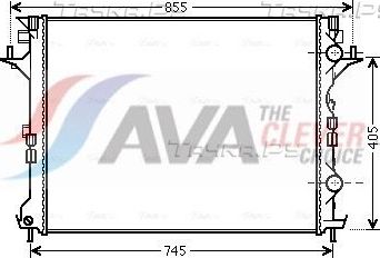 Радиатор охлаждения двигателя AVA для Renault Espace IV 2005-2014. Артикул RTA2421