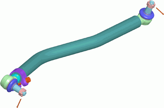 Рулевая тяга продольная Lemforder для Volvo  FH II 2012-2026. Артикул 38662 01