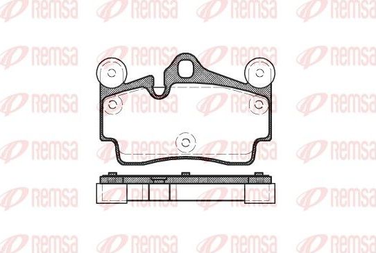 Тормозные колодки Remsa. Артикул 0996.00