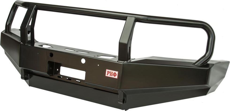 Бампер силовой РИФ передний без доп. фар с защитной дугой для Nissan Patrol Y61 2004-2010. Артикул RIFY61-10300-04