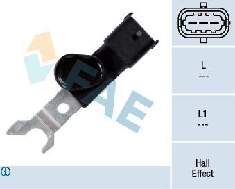 Датчик положения распредвала FAE для Opel Astra F 1995-1998. Артикул 79168