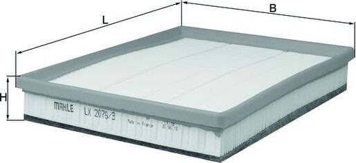 Воздушный фильтр Mahle. Артикул LX 2076/3