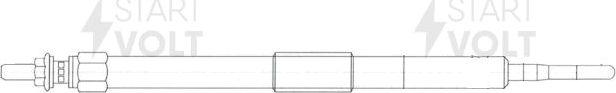 Свеча накаливания (накала) StartVOLT. Артикул GLSP 105
