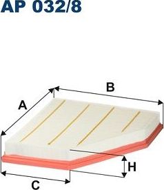 Воздушный фильтр Filtron для BMW 2 F22 2015-2026. Артикул AP 032/8