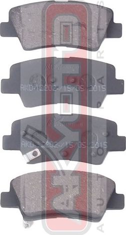 Тормозные колодки Akyoto Packing AKYOTO. Артикул AKD-12202